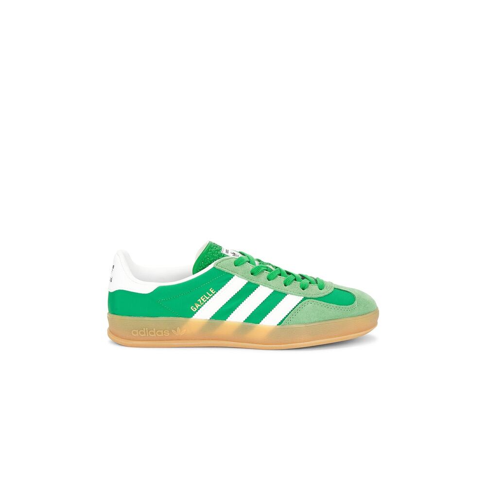 adidas Gazelle Green White Gum Sole Sneakers